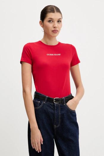 Tričko Guess Jeans dámske, žltá farba, W4YI01 J1314