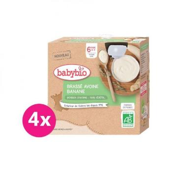 BABYBIO ovsená kaša s banánom 4 x 85 g