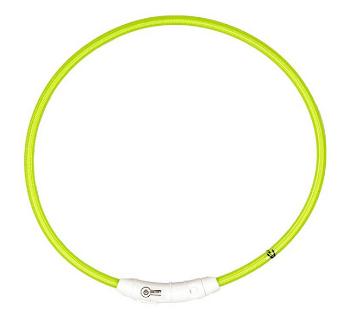 Obojok DUVO+ LED Svietiaci dog zelený nylonový 45cm