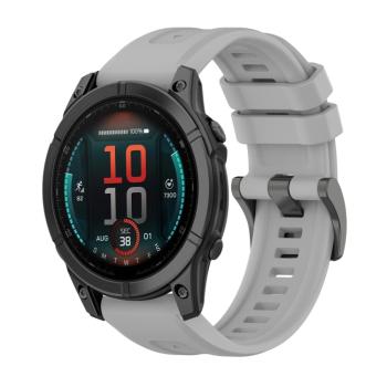 SILICONE Vymeniteľný remienok pre Garmin Fenix E 47mm šedý