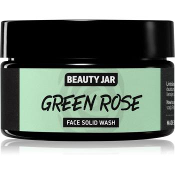 Beauty Jar Green Rose čistiace mydlo na tvár s exfoliačným účinkom 25 g
