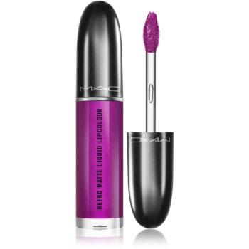 MAC Cosmetics Retro Matte Liquid Lipcolour matný rúž s metalickým efektom odtieň 5 ml