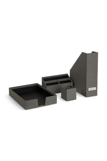 Sada stolných organizérov Bigso Box of Sweden šedá farba