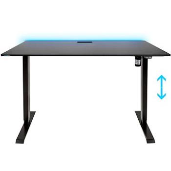 SYBERDESK Electric, nastaviteľná výška 71 – 121 cm, LED, čierny (H2-3V62-6MRF)