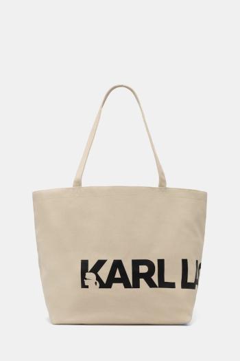 Kabelka Karl Lagerfeld béžová farba, A1W50060