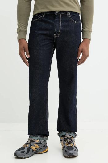 Bavlnené nohavice Guess Jeans pánske, tmavomodrá farba, strih chinos, M4BA80 D5HS1