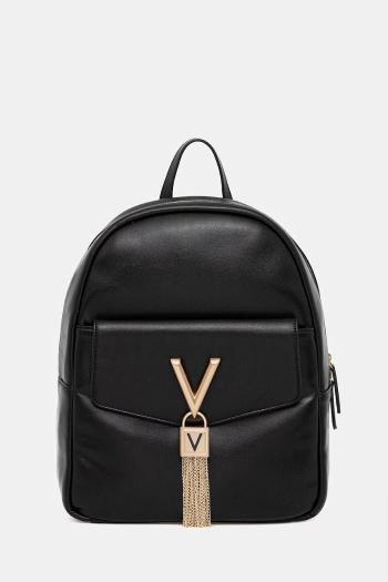 Ruksak Valentino Bags dámsky, čierna farba, malý, s nášivkou, VBS9AK20