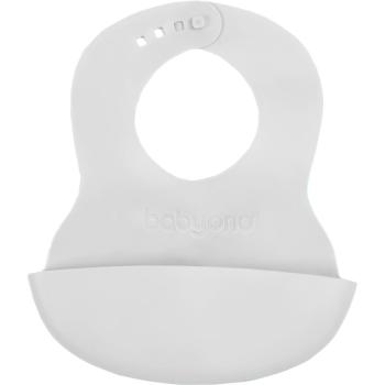 BabyOno Be Active Soft Bib podbradníček Grey 6 m+ 1 ks