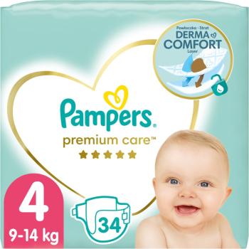 Pampers Premium Care Size 4 jednorazové plienky 9-14 kg 34 ks