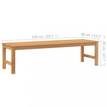 Záhradná lavica teak Dekorhome