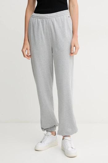 Tepláky Tommy Hilfiger šedá farba, jednofarebné, UW0UW05773