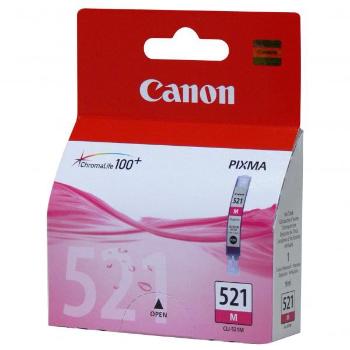 Canon originál ink CLI521M, magenta, 470str., 9ml, 2935B001, Canon iP3600, iP4600, MP620, MP630, MP980, purpurová