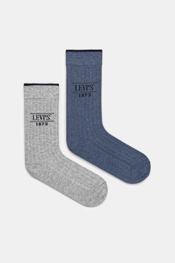 Ponožky Levi's 2-pak šedá farba, 37157-1212