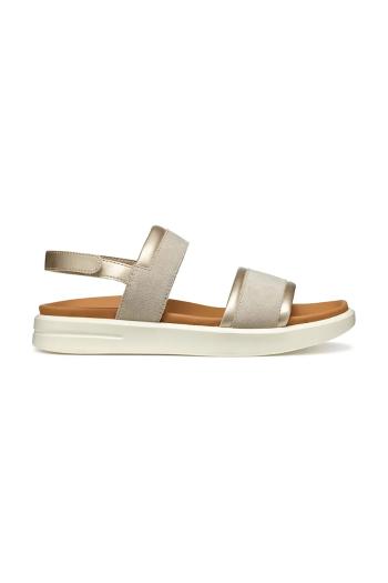 Sandále Geox D XAND 2S dámske, zlatá farba, na platforme, D55PAA 022NF CH62L