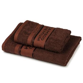 Set prosoape 4Home Bamboo Premium maro închis, 70 x 140 cm, 50 x 100 cm  , maro închis