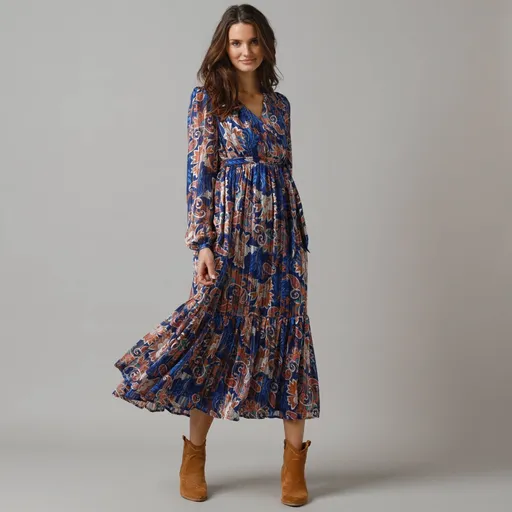 Dlhé šaty s potlačou