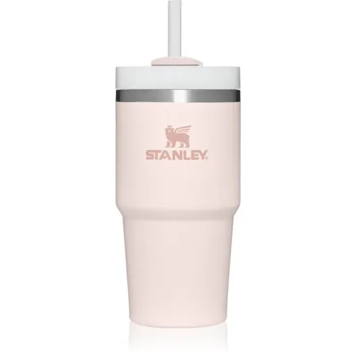 Stanley Quencher H2.O FlowState™ Tumbler tumbler z nehrdzavejúcej ocele s rúrkou malý Rose Quartz 600 ml