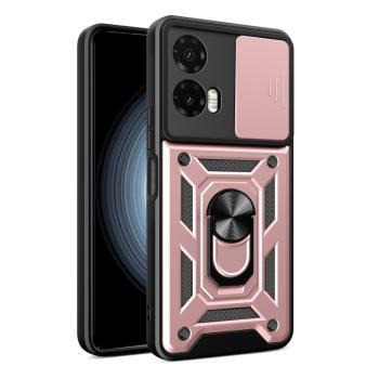 RING CAMERA Kryt s držiakom pre Motorola Moto G35 5G ružový