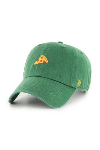 Bavlnená šiltovka 47 brand Food Base Runner Icon zelená farba, s nášivkou, XX-BSRIC1411GWS-RN