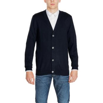 Jack & Jones  JJEEMIL KNIT BUTTON CARDIGAN NOOS 12257492  Vesty bez rukávov/Cardigany Čierna