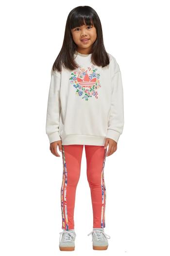 Detská tepláková súprava adidas Originals béžová farba, JD0496