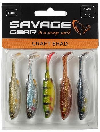 Savage gear gumová nástraha craft shad clear water mix 5 ks 7,2 cm 2,6 g