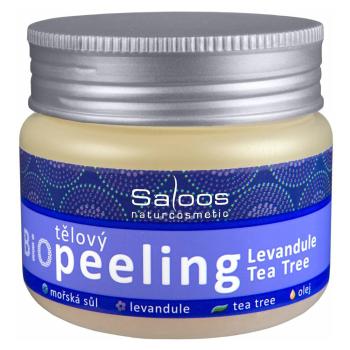 SALOOS Bio Telový peeling Levanduľa & Tea Tree 140 ml