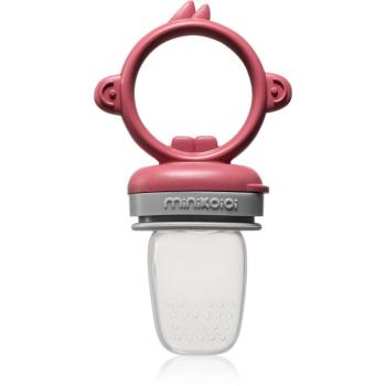 Minikoioi Feeder Teether Velvet Rose / Powder Grey kŕmiace hryzadielko 1 ks