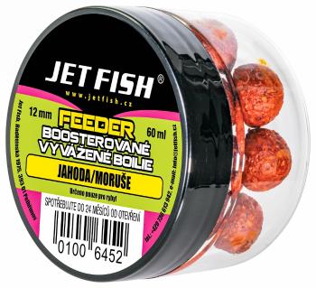 Jet fish feeder boosterované vyvážené boilie 60 ml 12 mm - jahoda moruša