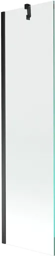 MEXEN/S - Next vaňová zástena FIX 50x150, transparent, čierna 895-050-000-00-00-70