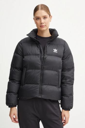 Bunda adidas Originals dámska, čierna farba, zimná, JD0420