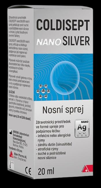 COLDISEPT Nanosilver Nosovy sprej 20 ml