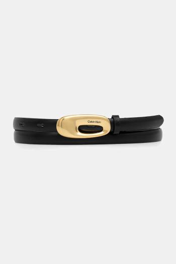 Kožený opasok Calvin Klein čierna farba, LV04F7022G