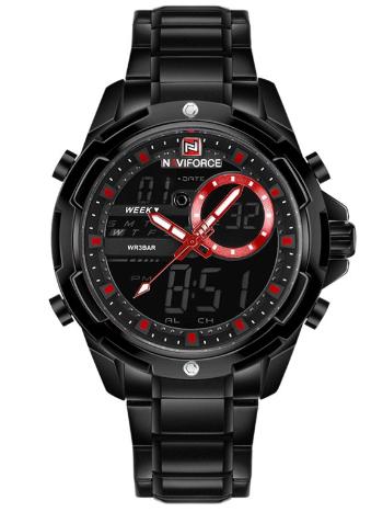 Pánske hodinky NAVIFORCE - NF9120 (zn062c) - black/red