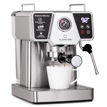 Klarstein Libeica, epresso kávovar, 1350 W, 19 bar, 1,8 l, cca 10 šálok, napeňovač mlieka