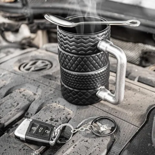 Darčeková sada pre mechanika (hrnček, lyžička, kľúčenka)