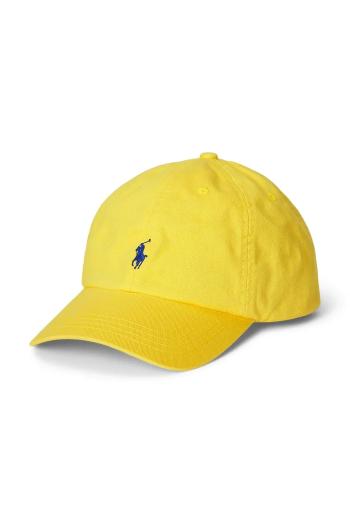 Detská bavlnená šiltovka Polo Ralph Lauren žltá farba, jednofarebná, 323785653062