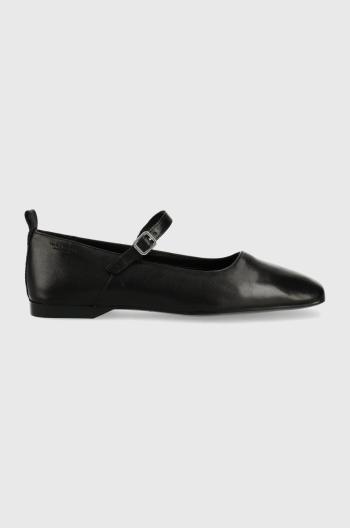 Kožené balerínky Vagabond Shoemakers Delia čierna farba,