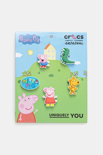 Detské odznaky na topánky Crocs Peppa Pig Character 5Pck 5-pak viac farieb, 10015107