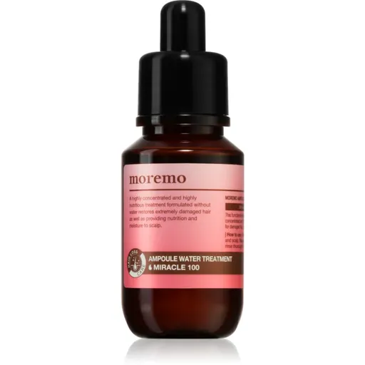 moremo Water Treatment Miracle 100 intenzívna regeneračná starostlivosť na vlasy a vlasovú pokožku 30 ml
