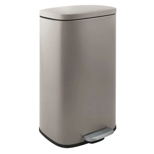 Spirella Spirella pedálový odpadkový kôš akira matná šedo-hnedá oceľ soft-close 50 l 10.21571