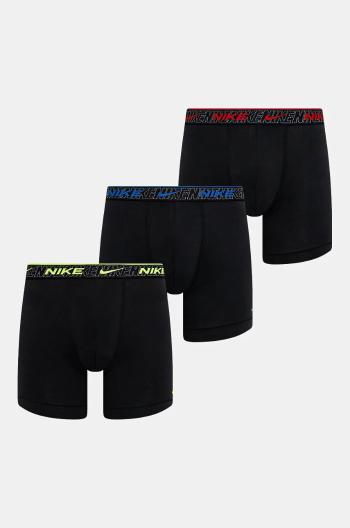 Boxerky Nike 3-pak pánske, čierna farba, 0000KE1007