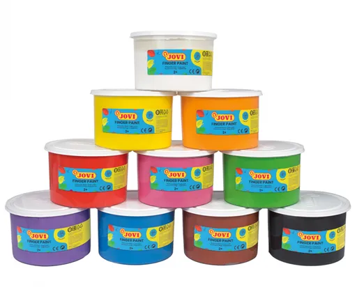 JOVI - Prstové farby v kelímku prstové - biela 0,5 L