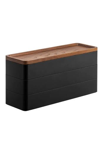 Organizér na šperky Yamazaki Rin čierna farba