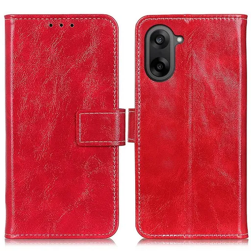 RETRO Peňaženkový obal OnePlus Nord CE 5 5G červený