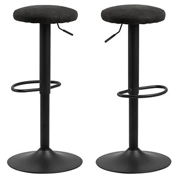 Barová stolička Leo (SADA 2 ks), antracitová (A1003478)