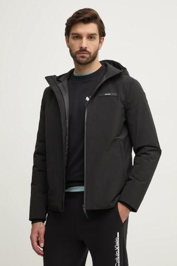 Bunda Calvin Klein pánska, čierna farba, prechodná, K10K113900