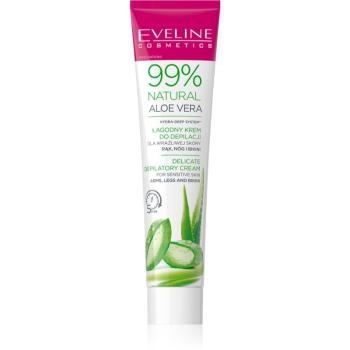 Eveline Cosmetics 99% Natural Aloe Vera upokojujúci depilačný krém línia bikín a podpazušia 125 ml