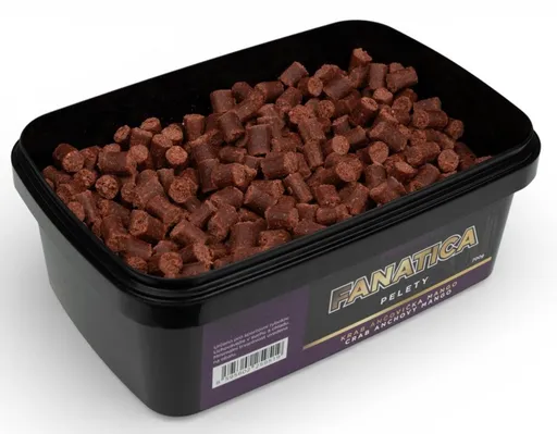 Mikbaits pelety fanatica krab ančovička mango 700 g 6 mm