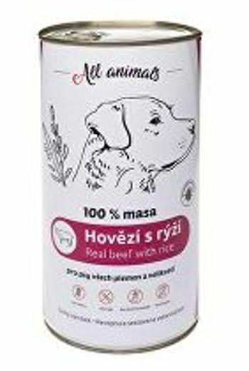 All Animals DOG mleté hovädzie mäso s ryžou 1200g + Množstevná zľava